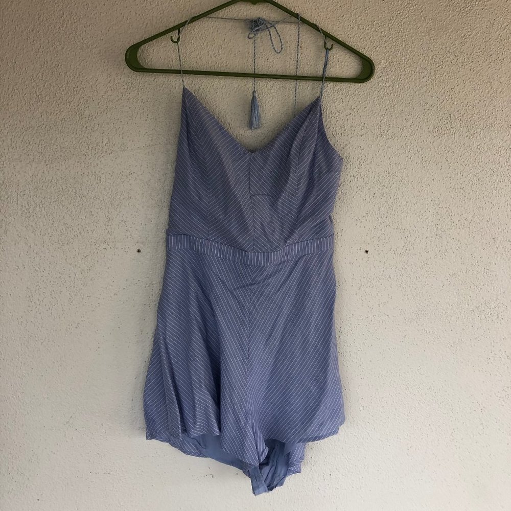 Pinstriped romper